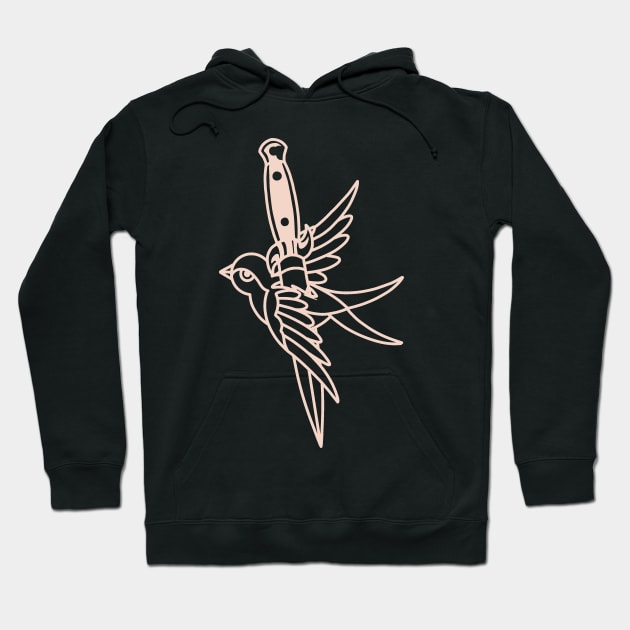 SWALLOW DAGGER Hoodie by Allotaink